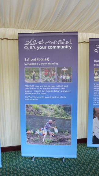 O2 banner featuring Freccles gardeners
